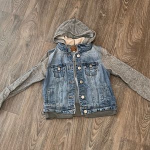 American Eagle Jean Jacket with Hoodie